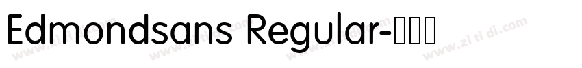 Edmondsans Regular字体转换